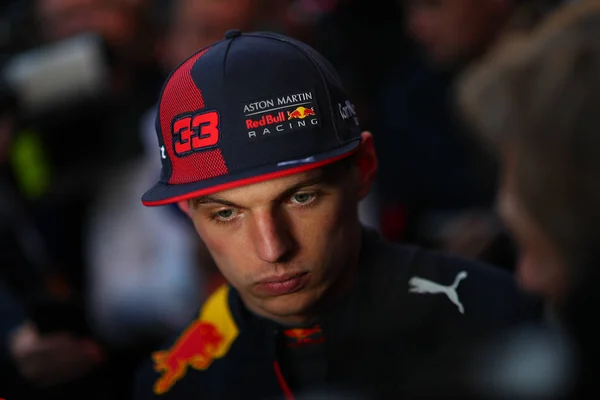 Max Verstappen Durante Testes Pré Temporada 2020 Campeonato Fórmula Barcellona — Fotografia de Stock