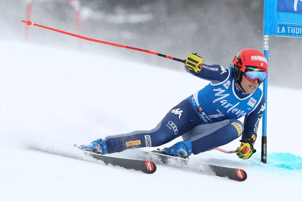 Brignone Federica Ita Clasificada Durante Copa Del Mundo Esquí Fis — Foto de Stock