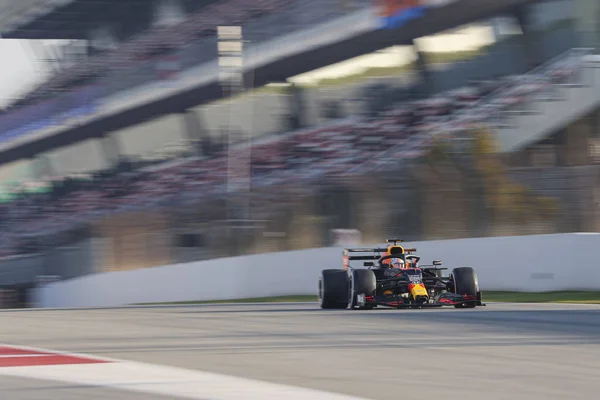 Max Verstappen Ned Red Bull Racing Rb15 Durante Test Pre — Foto Stock