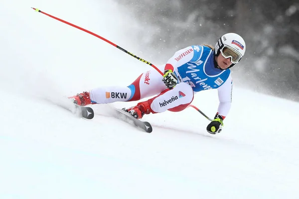 Haehlen Joana Sui Octava Clasificada Durante Copa Mundial Esquí Fis —  Fotos de Stock