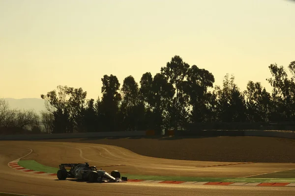 Daniil Kvyat Rus Alpha Tauri At01 Durante Test Pre Stagionali — Foto Stock