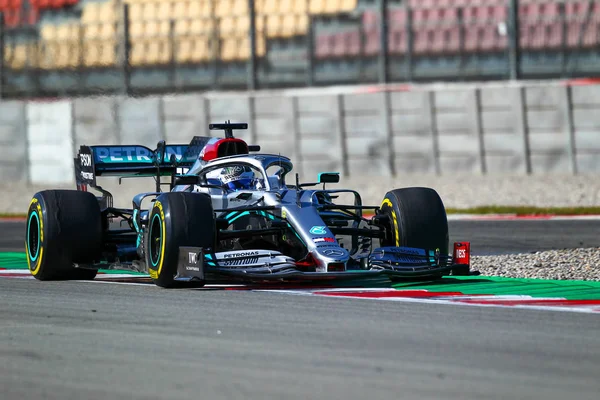 Bottas Durante Fórmula Teste Pré Temporada 2020 Campeonato Fórmula Barcelona — Fotografia de Stock