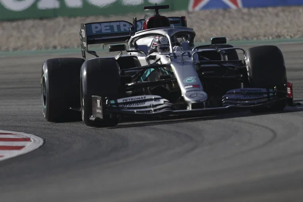 Lewis Hamilton Gbr Mercedes Amg W11 Pre Season Testing 2020 — Foto de Stock