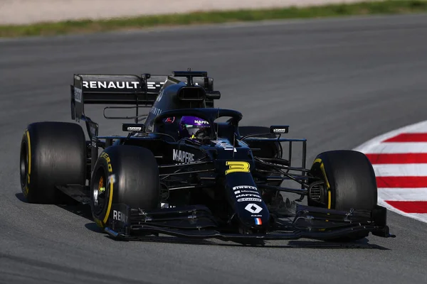 Ricciardo Durante Teste Pré Temporada Campeonato Fórmula Barcellona Espanha Fevereiro — Fotografia de Stock