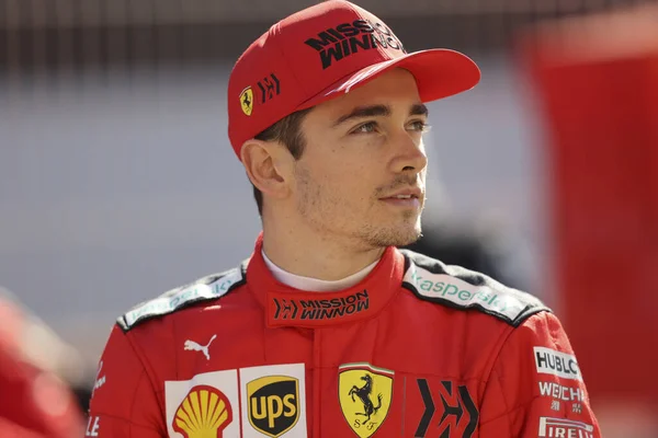 Charles Leclerc Mon Scuderia Ferrari Sf1000 Pre Season Test 2020 — 图库照片