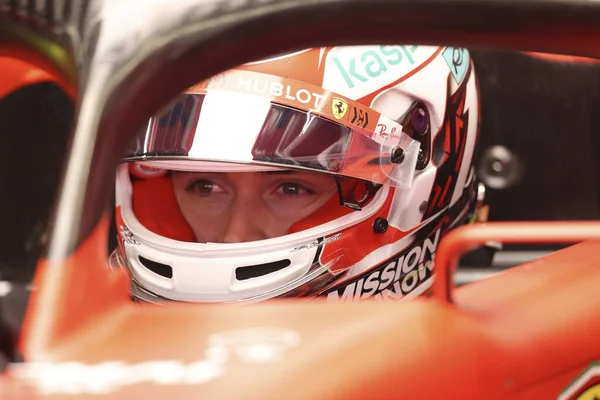 Charles Leclerc Mon Scuderia Ferrari Sf1000 Sezon Öncesi Test 2020 — Stok fotoğraf