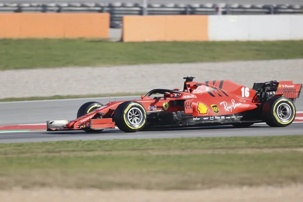 Charles Leclerc Mon Scuderia Ferrari Sf1000 Pre Season Testing 2020 — Fotografia de Stock