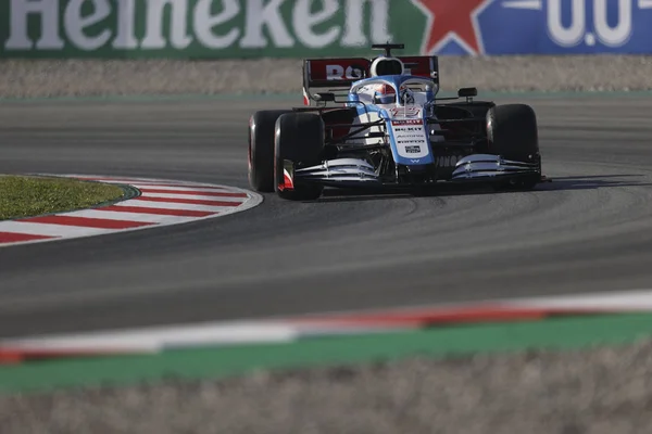 George Russell Gbr Williams Fw45 Durante Pré Temporada Testing 2020 — Fotografia de Stock