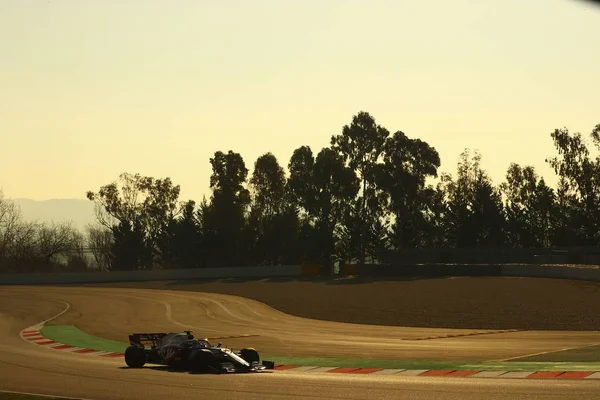 Nicolas Latifi Can Williams Mercedes Fw43 Durante Pre Season Testing — Foto Stock