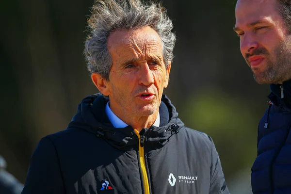 Alain Prost Während Der Testfahrten Vor Der Saison 2020 Formel — Stockfoto