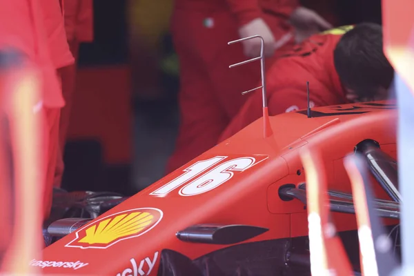 Charles Leclerc Mon Scuderia Ferrari Sf1000 Tijdens Het Voorseizoen Testing — Stockfoto