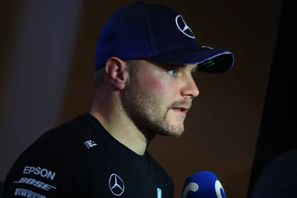 Valtteri Bottas Durante Test Pre Stagionali 2020 Campionato Formula Barcellona — Foto Stock