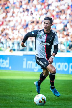 Juventus takımından Cristiano Ronaldo İtalyan futbolu sezonu 2019 / 20 Juventus Fc - Fotoğraf: Fabrizio Carabelli / Lm