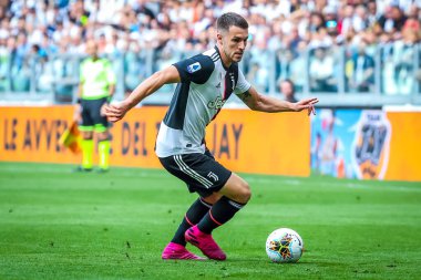 Juventus 'lu Aaron Ramsey İtalyan futbolu sezonu 2019 / 20 Juventus Fc - Fotoğraf: Fabrizio Carabelli / Lm