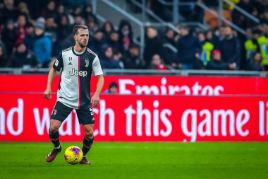 Juventus 'lu Miralem Pjaniç İtalya futbol takımı Serie A sezonu 2019 / 20 Juventus Fc - Fotoğraf: Fabrizio Carabelli / Lm