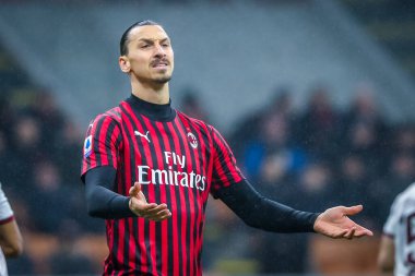 Ac Milan 'dan Zlatan Ibrahimoviç İtalya futbol takımı Serie A sezonu 2019 / 20 Ac Milan - Fotoğraf: Fabrizio Carabelli / Lm