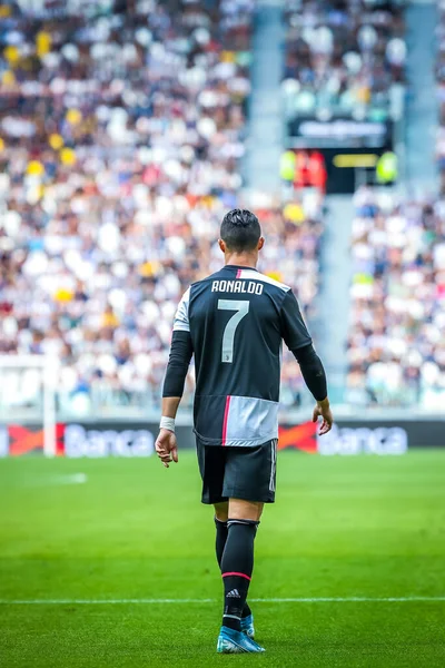 Juventus Takımından Cristiano Ronaldo Talyan Futbolu Sezonu 2019 Juventus Fotoğraf — Stok fotoğraf