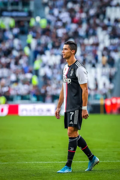 Cristiano Ronaldo Juventus Během Italského Fotbalu Serie Sezóna 2019 Juventus — Stock fotografie