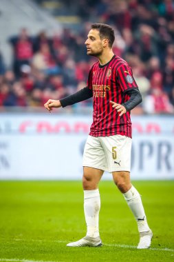 AC Milan takımından Giacomo Bonaventura İtalya futbol ligi Serie A sezonu 2019 / 20 AC Milan - Fotoğraf: Fabrizio Carabelli / LM