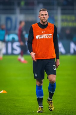 FC Internazionale takımından Milan Skriniar İtalya Futbol Serisi sırasında 2019 / 20 FC Internazionale - Fotoğraf: Fabrizio Carabelli / LM