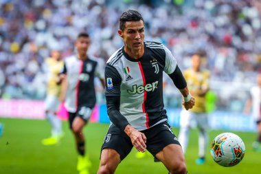 Juventus takımından Cristiano Ronaldo İtalyan futbolu sezonu 2019 / 20 Juventus Fc - Fotoğraf: Fabrizio Carabelli / Lm