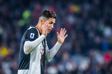 Juventus takımından Cristiano Ronaldo İtalyan futbolu sezonu 2019 / 20 Juventus Fc - Fotoğraf: Fabrizio Carabelli / Lm