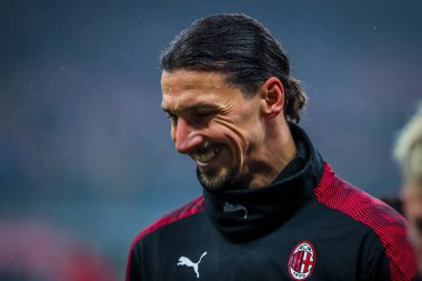 Ac Milan 'dan Zlatan Ibrahimoviç İtalya futbol takımı Serie A sezonu 2019 / 20 Ac Milan - Fotoğraf: Fabrizio Carabelli / Lm