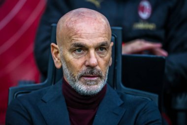 Ac Milan teknik direktörü Stefano Pioli İtalya futbolu sezonu 2019 / 20 Ac Milan - Fotoğraf: Fabrizio Carabelli / Lm