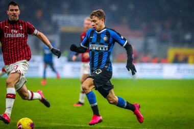 FC Internazionale takımından Nicolo Barella İtalyan futbolu sezonu 2019 / 20 FC Internazionale - Fotoğraf: Fabrizio Carabelli / LM