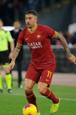 AS Roma futbol ligi Serisi 2019 / 20 sezonunda aleksandar Kolarov (Roma), İtalya Serie A futbol maçı, 01 Ocak 2020 - LPS / Renato Olimpio
