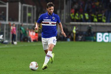 Sampdoria İtalyan Futbol Serisi A Sezon 2019 / 20, İtalya Serisi A Futbol Maçı, Cenova, 14 Mart 2020 - LPS / Danilo Vigo
