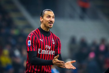 Ac Milan 'dan Zlatan Ibrahimoviç İtalya futbol takımı Serie A sezonu 2019 / 20 Ac Milan - Fotoğraf: Fabrizio Carabelli / Lm