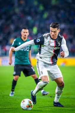 Juventus takımından Cristiano Ronaldo İtalyan futbolu sezonu 2019 / 20 Juventus Fc - Fotoğraf: Fabrizio Carabelli / Lm