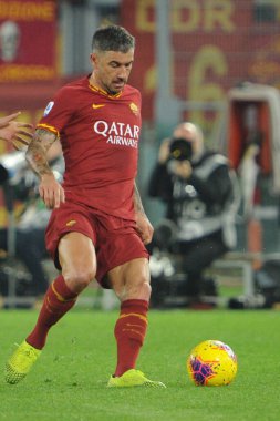 AS Roma futbol ligi Serisi 2019 / 20 sezonunda aleksandar Kolarov (Roma), İtalya Serie A futbol maçı, 01 Ocak 2020 - LPS / Renato Olimpio