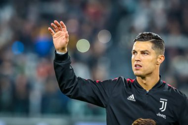 Juventus takımından Cristiano Ronaldo İtalyan futbolu sezonu 2019 / 20 Juventus Fc - Fotoğraf: Fabrizio Carabelli / Lm