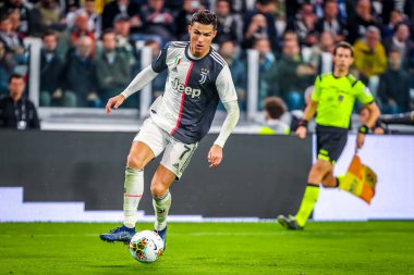 Juventus takımından Cristiano Ronaldo İtalyan futbolu sezonu 2019 / 20 Juventus Fc - Fotoğraf: Fabrizio Carabelli / Lm