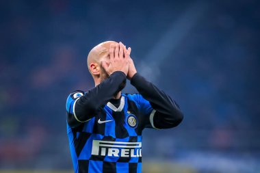 FC Internazionale takımından Borja Valero İtalyan futbolu sezonu 2019 / 20 FC Internazionale - Fotoğraf: Fabrizio Carabelli / LM