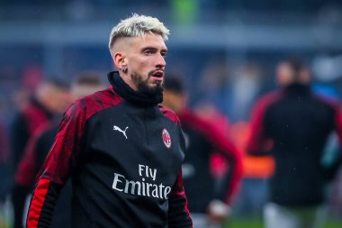 İtalyan futbol takımı Serie A 'nın 2019 / 20 sezonunda Ac Milan' dan Samu Castillejo - Fotoğraf: Fabrizio Carabelli / Lm