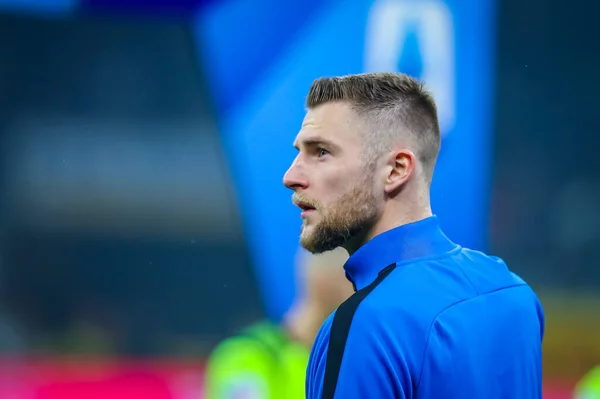 FC Internazionale takımından Milan Skriniar İtalya Futbol Serisi sırasında 2019 / 20 FC Internazionale - Fotoğraf: Fabrizio Carabelli / LM