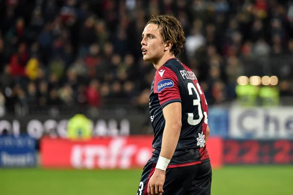 Luca Pellegrini Cagliari Calcio Durante Temporada Fútbol Italiano Serie 2019 — Foto de Stock