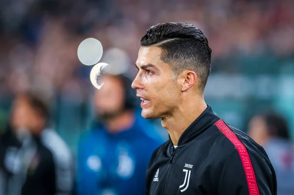 Cristiano Ronaldo Van Juventus Tijdens Italiaanse Voetbal Serie Seizoen 2019 — Stockfoto