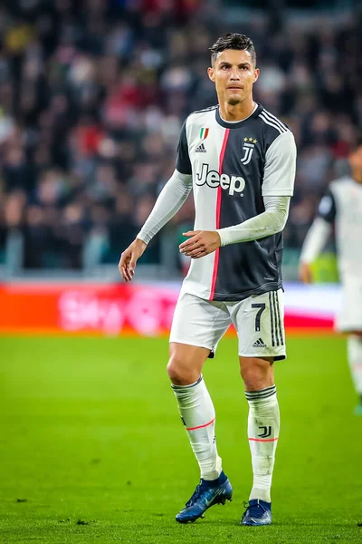 意甲联赛期间尤文图斯的克里斯蒂亚诺 罗纳尔多2019 20赛季尤文图斯Fc 图片名称 Fabrizio Carabelli — 图库照片