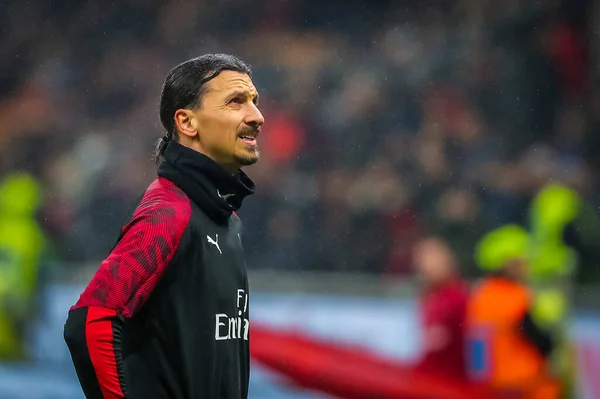 Zlatan Ibrahimovic Milan Italian Football Serie Season 2019 Milan Photo — стокове фото