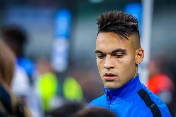 Lautaro Martnez Internazionale Během Italského Fotbalu Serie Sezóna 2019 Internazionale — Stock fotografie