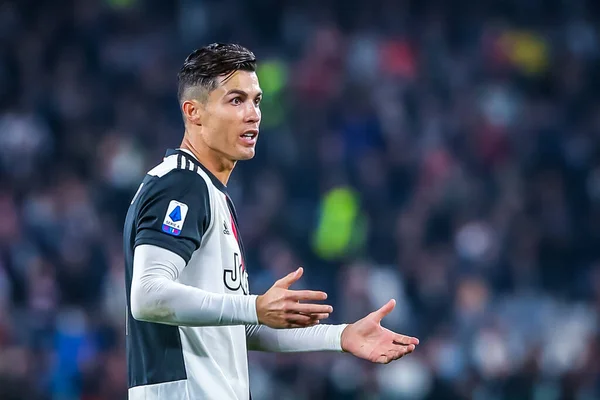 Cristiano Ronaldo Juventus Durante Temporada Fútbol Italiano Serie 2019 Del — Foto de Stock