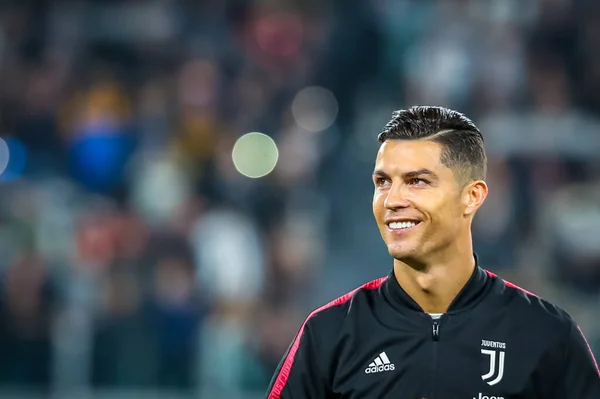 Juventus Takımından Cristiano Ronaldo Talyan Futbolu Sezonu 2019 Juventus Fotoğraf — Stok fotoğraf