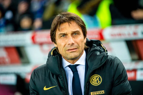 Antonio Conte Coach Inter Italian Soccer Serie Season 2019 Italian — Fotografia de Stock