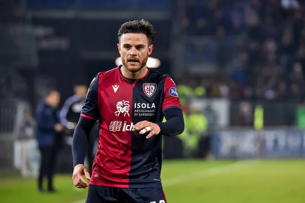 Nahitan Nandez Cagliari Calcio Під Час Італійського Футболу Серія Season — стокове фото