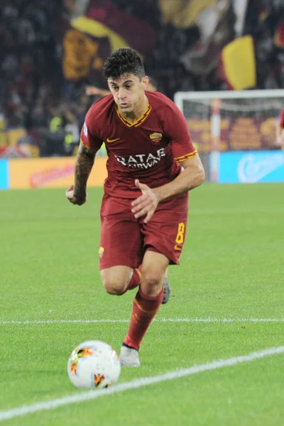 Diego Perotti Roma Durante Temporada 2019 Del Roma Italian Soccer — Foto de Stock