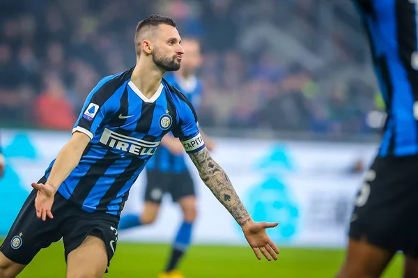 Marcelo Brozovic Internazionale Italian Football Season 2019 Internazionale Photo Credit — 스톡 사진